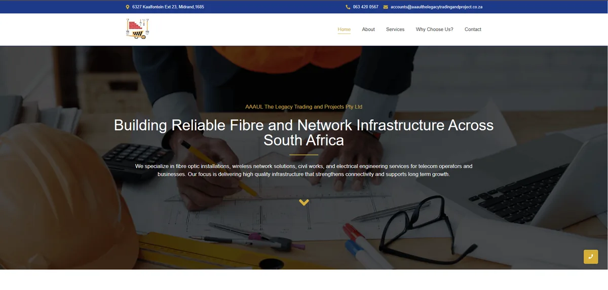 A website designed and built by Hostking