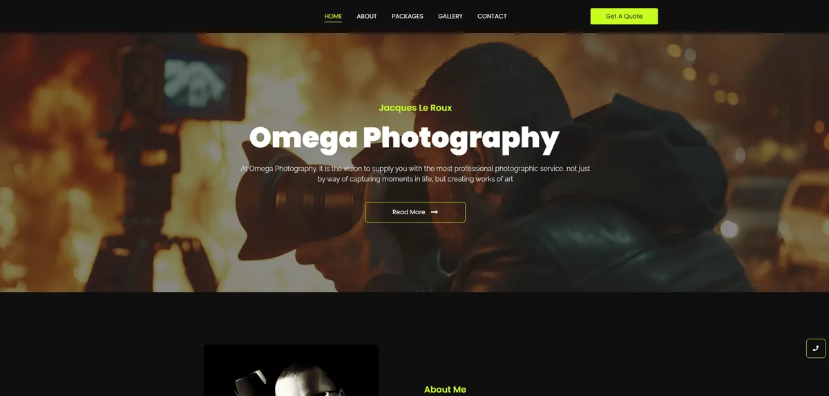 A website designed and built by Hostking